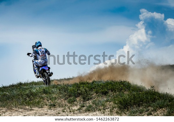 Silk Way\
Rally in Russia, Mongolia, China. 6/16 July 2019. Adrien van\
Beveren, Yamaha, third at Silk Way Rally\
2019