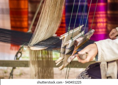 Silk Weaving At North Laos.