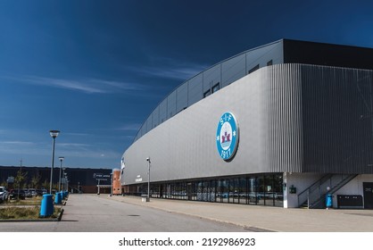 Silkeborg, Denmark - August 2022: JYSK Park, Home Stadium For Football Club Silkeborg IF