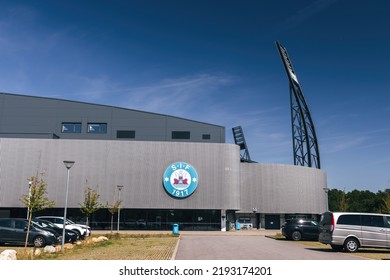 Silkeborg, Denmark - August 2022: JYSK Park, Home Stadium For Football Club Silkeborg IF