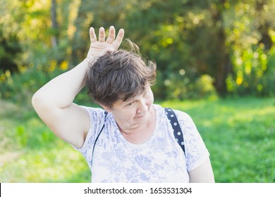 Silly Senior Fooling Around - Happy Smiling Old Woman Being Funny And Crazy While Dancing And Grimacing