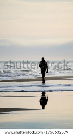 Similar – Foto Bild Strandläufer Mensch