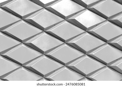 The silver background is in the shape of a parallelogram - Powered by Shutterstock