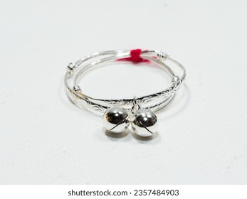 Silver bangle for baby, silver jewelry