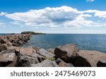 Silver Bay Marina, Silver Bay, Minnesota, Lake Superior, Highway 61, Breakwater, Island