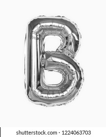 Silver Capital Letter B Balloon Stock Photo (Edit Now) 1224063703