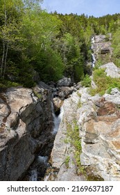 Silver Cascade at Crawford Notch State Park in New Hampshire
