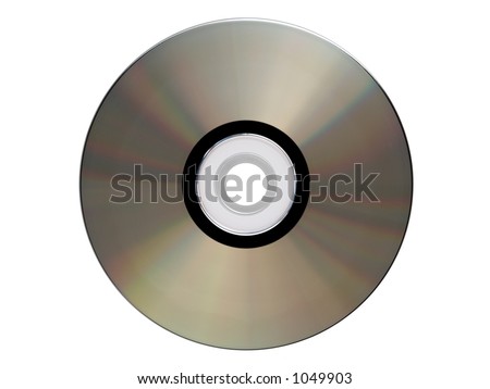 Silver cdrom isolated