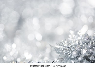 Silver Christmas Background