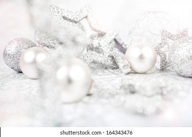 Silver Christmas Background