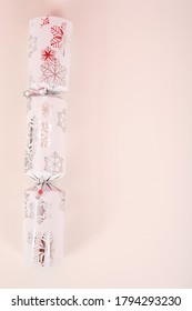 Silver Christmas Cracker. Conceptual Image