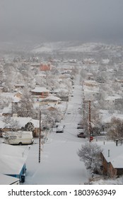 Silver City, New Mexico With Snow Cover