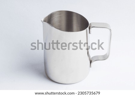 silver color milk jug, milk jug