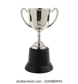 silver color trophy cup on white background - Powered by Shutterstock