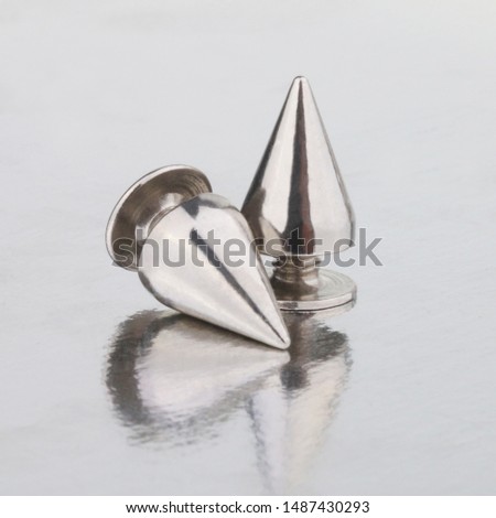 Silver Cone Spikes Screwback Studs DIY Craft Cool Rivets Punk