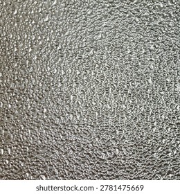 Silver Crystal Pattern and Abstract Metallic Surface