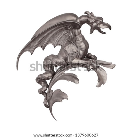 Silver decorative element 