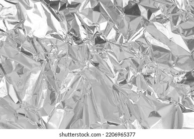 Silver foil leaf shiny texture, abstract grey wrapping paper for background and design art work. - Shutterstock ID 2206965377