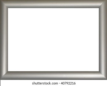 3,909 Metallic silver picture frame border Images, Stock Photos ...