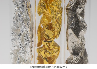 Silver, Gold And Platinum Sample