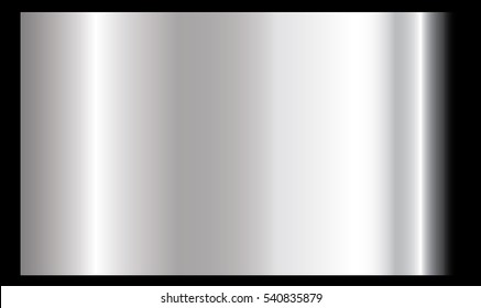 Silver gradient background vector icon texture metallic illustration. Realistic abstract design seamless pattern for frame, ribbon, banner, coin and label. Elegant light and shine template - Shutterstock ID 540835879