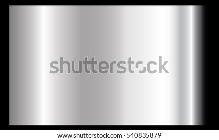 Silver gradient background vector icon texture metallic illustration. Realistic abstract design seamless pattern for frame, ribbon, banner, coin and label. Elegant light and shine template