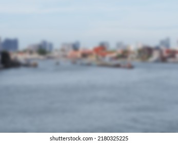 Silver Gray Water Turquoise Silver Sky Gray Clouds White Gray Clouds Gray Red Black Buildings And Ships Blur Yes As A Background