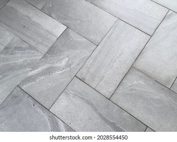 Silver grey quartzite mosaic tiles floor background and texture. Silver grey quartzite mosaic tiles for wall and floor interior and exterior design.