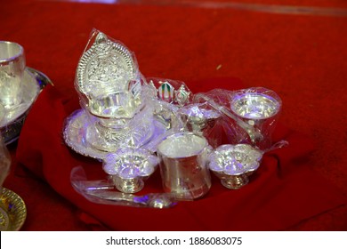 Silver Items South Indian Hindu Marriage Stock Photo 1886083075 ...