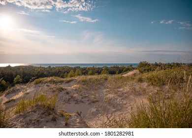 Silver Lake Sand Dunes By The Water