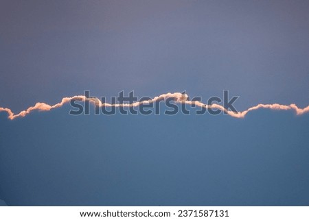 Silver Lining of Cloud Against Sky at Sunset in Yellowstone National Park