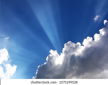 The Silver Lining Cloud Over Blue Sky