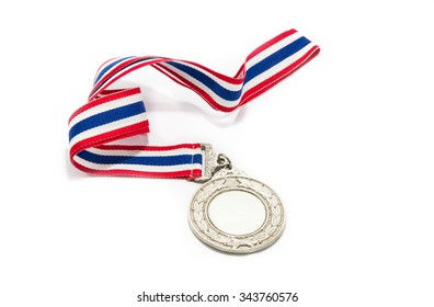 Silver Medal Isolated