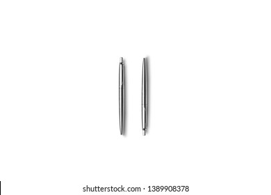 Silver metal pen - 2 pieces
