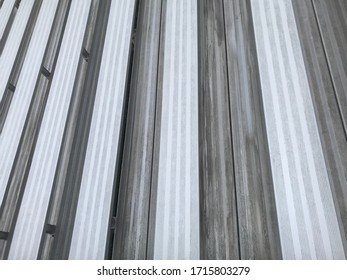 Silver Metal Sports Bleacher Rows Of Seats And Risers Aerial View