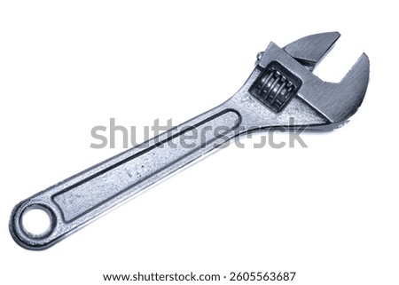 Silver monkey wrench background material