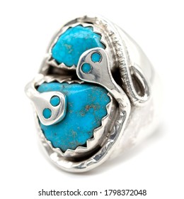 Silver Native American Turquoise Jewelry Ring