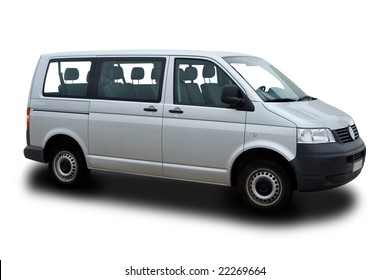 Silver Passenger Van