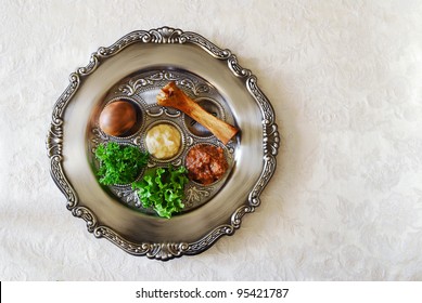 Silver Passover Seder Plate