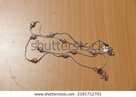 Silver plated payal chain-anklets for women and girls