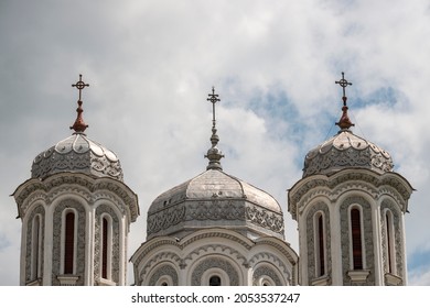 Silver Roofs Of Romanian Orthodox Church Domes