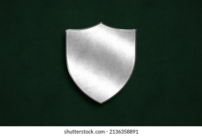silver shield icon, logo abstract design 