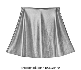 shiny white skirt