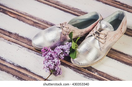 silver shoes Italian shoes women shoes