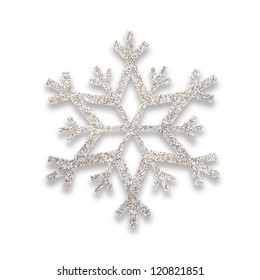 Silver Snow Flake Christmas Tree Topper.