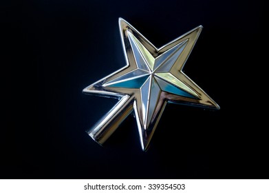 Silver Star Christmas Tree Topper