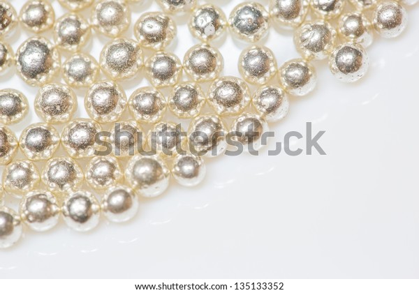 Silver Sugar Pearl Toppings Cake Decorations Stock Photo Edit Now