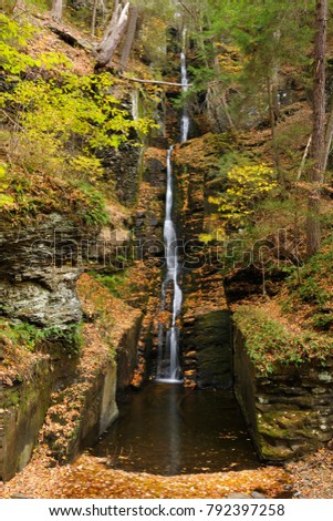 Silver Thread Falls, Dingmans Creek area, Delaware Water Gap NRA, PA