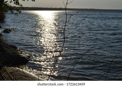 Silver Track On The Water