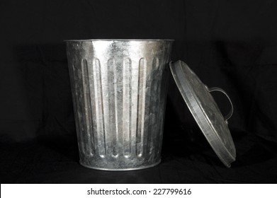 Silver Trashcan
